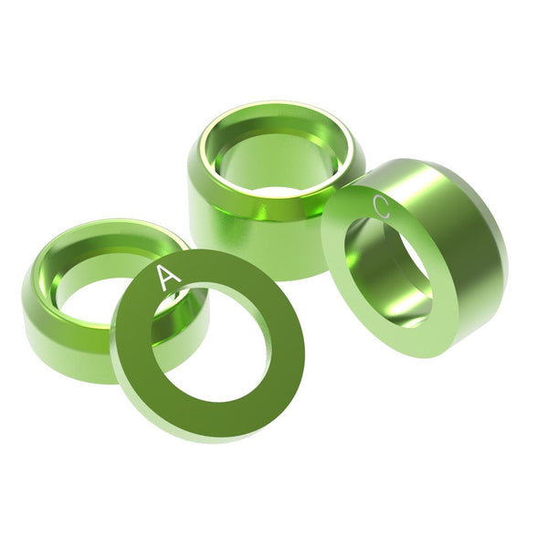 OneUp Components Rear Axle Shims Green