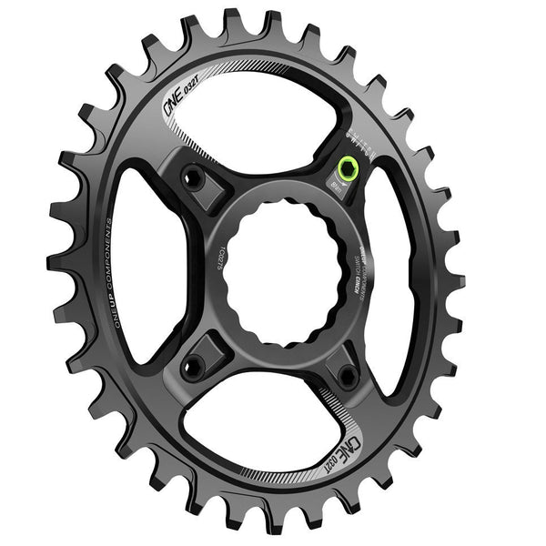 OneUp Components Switch Chainring 32T Oval Traction Race Face Cinch Black Iso
